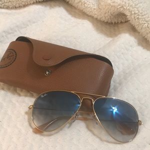 Blue Ray Ban aviators